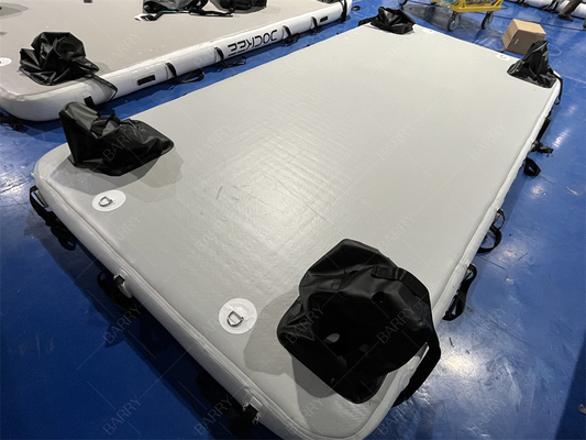 Düşük dikiş Pvc Yüzme Su Ponton Jet Ski Yat Adası için Şişme Yüzen Dock Platformu