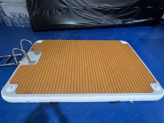 Paslanmaz Çelik Merdivenler 3x2x0.2m Şişme Jet Ski Doku Tekne Parkı için Pontoon