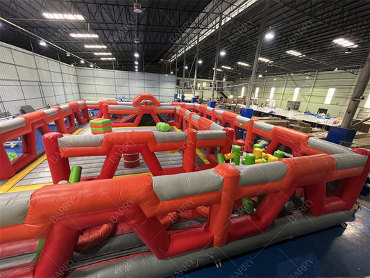 Kırmızı Trampolin Parkı Eğlence Şehri Şişme Tema Parkı Eğlence Parkı Büyük Yetişkin Şişme Atlama Evleri Çocuklar İçin Satılıyor