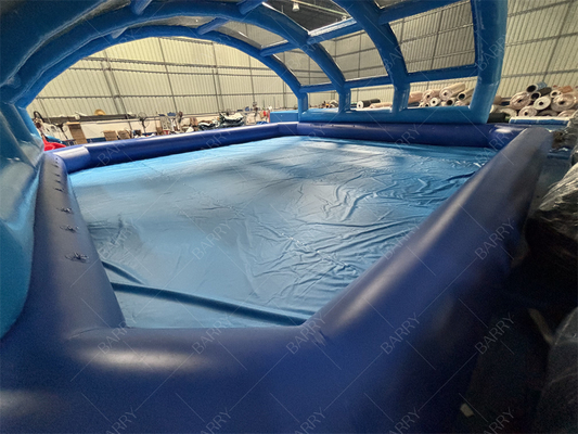 Su Geçirmez Şişme Havuz Örtüsü PVC Kubbe Çatı Çadırı Arka Bahçe Parti Etkinlikleri İçin