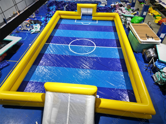 Havalandırma ile şişme futbol sahası 20x10m PVC terpen