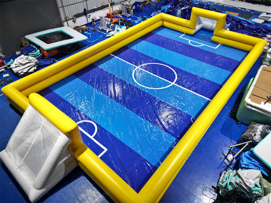 Havalandırma ile şişme futbol sahası 20x10m PVC terpen