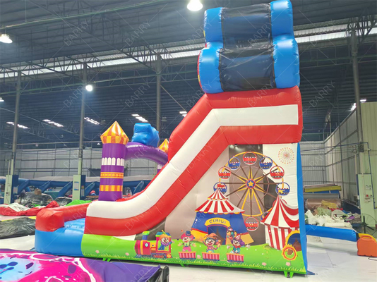 Joker Teması Ferris Tekerleği Şişme Kaydırma 6x4M Özel Renk