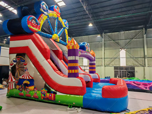 Joker Teması Ferris Tekerleği Şişme Kaydırma 6x4M Özel Renk