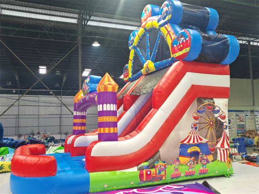 Joker Teması Ferris Tekerleği Şişme Kaydırma 6x4M Özel Renk