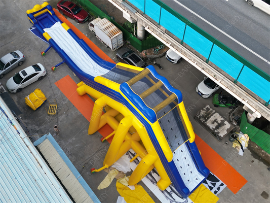 Ticari Dev Şişme Su Kaydırağı 30x10.6m PVC Tema Parkları İçin