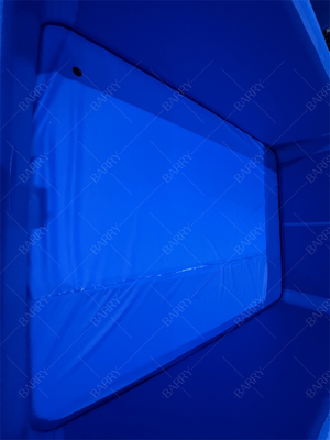 Karanlık Mavi Buz Banyo Küveti Özel Pvc Drop Stitch Çocuklar İçin Kapaklı Şişme Havuz