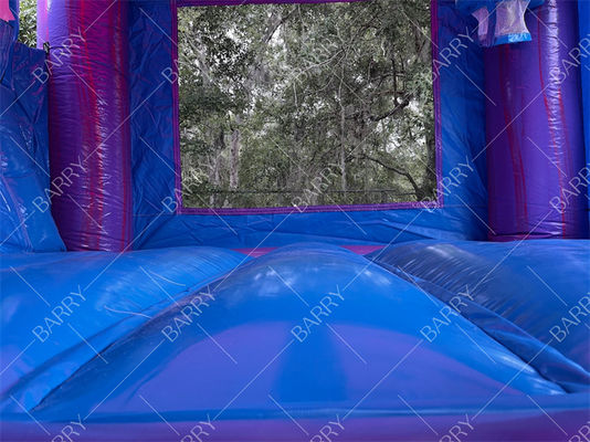 Ticari Şişme Su Kaydırağı Kombo Zıplayıcı Unicorn Zıplayıcı Atlama Ay Zıplayan Kaleler Zıplama Evi