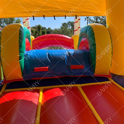 Ticari ucuz doğum günü pastası Ay yürüyüşü şişme kombinasyon kaydırma atlama kalesi çocuklar parti için sıçrama evi