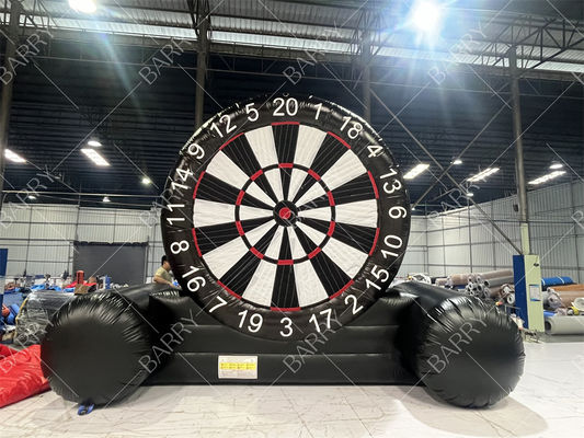 Commercial PVC Inflatable Outdoor Dartboard Airtight Shooting Target Inflatable Football Dart Game for Kids Adults
