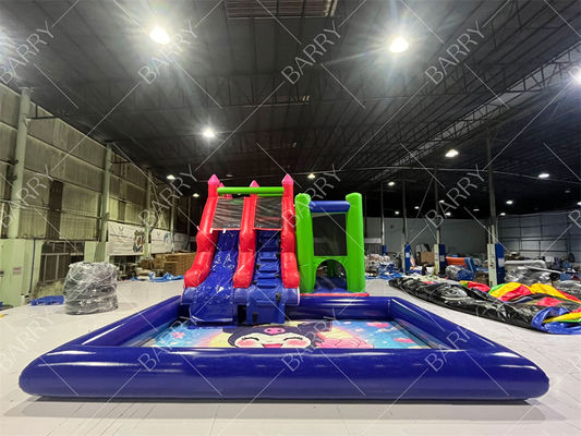 Parti için Ticari Melodi Kuromi Çizgi Film Şişme Su Kaydırağı ve Havuz