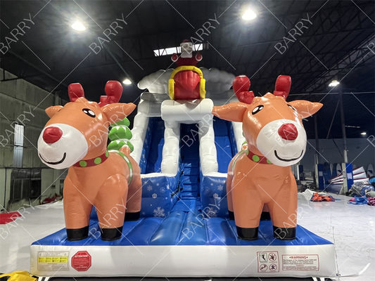 Noel için Ticari Çocuk ve Yetişkin Şişme Kaydırak