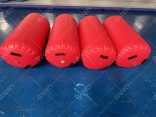 Wholesale Gymnastics Inflatable Air Barrel Roller Air Spot Balance Cylinder With Pump Set