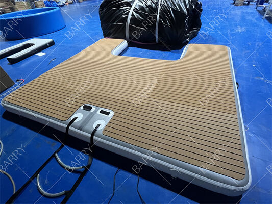 3m Drop Stitch Yacht Pontoon Beach And Lake için şişme yüzen rıhtım platformu