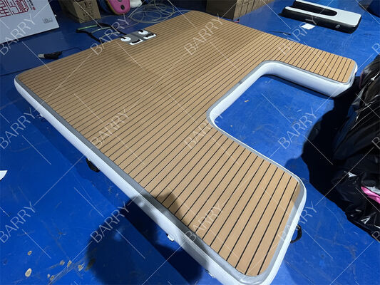 3m Drop Stitch Yacht Pontoon Beach And Lake için şişme yüzen rıhtım platformu
