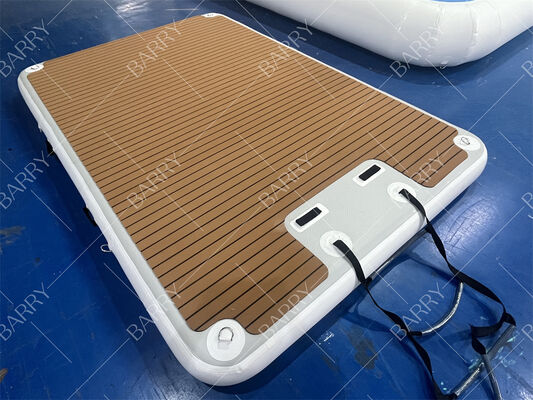 3x2x0.2m Şişme Yüzer Su Jeti Kayak İskelesi Şamandıraları Platformu Merdivenli