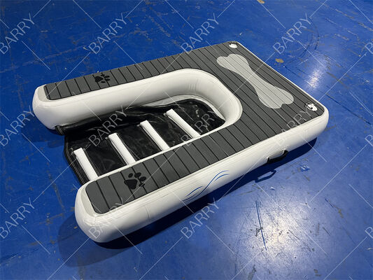 Şişme köpek rampası katlanabilir evcil hayvan platformu kaymaz Eva ile su yüzen rıhtım