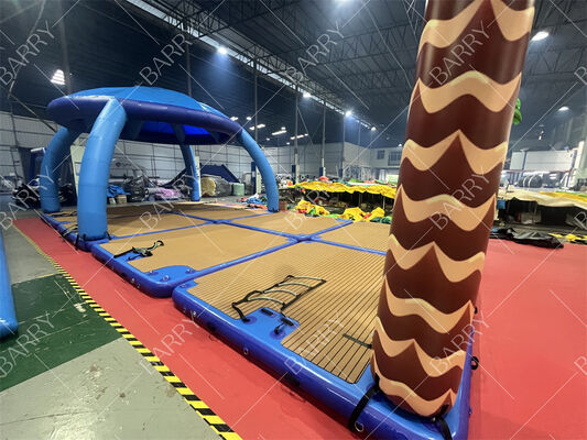 Okyanus Suları ve Su Üzerinde Yüzen Muzlar İçin Özel Tasarımlı Şişme Yüzer Platformlar ve Çadır