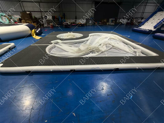 Yeni Koleksiyon Özelleştirilmiş Taşınabilir Şişme Yüzen Okyanus Deniz Yüzme Havuzu ve File