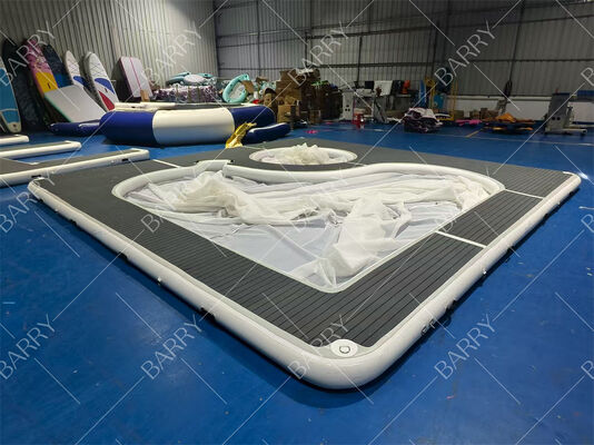 Yeni Koleksiyon Özelleştirilmiş Taşınabilir Şişme Yüzen Okyanus Deniz Yüzme Havuzu ve File