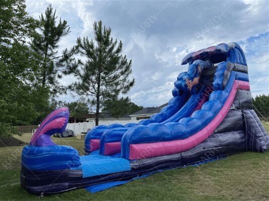 Çocuklar için Açık Hava Oyunları ve Eğlence için Denizkızı Temalı Şişme Kaydırak