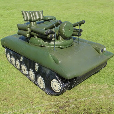 8.8m şişme askeri tank modeli açık hava etkinliği dekorasyonu taktik yem hafif tank