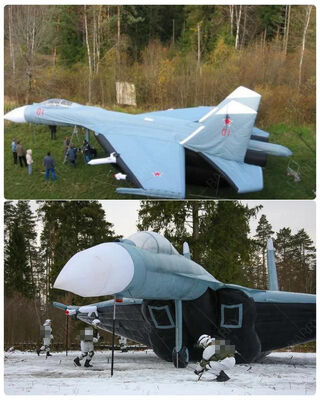 Açık hava keşif uçağı askeri helikopter şişme savaş uçağı yem