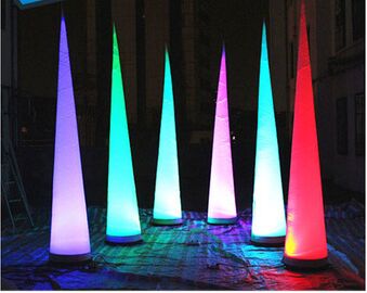 Diaplay için Seks Tube 8 Led Lighing Şişme Sütun Değişen Renk