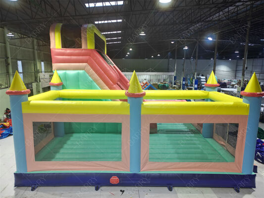 Kaydırılabilir ve Oyun Alanlı, Özelleştirilebilir Kilise Temalı Şişme Zıplama Kalesi