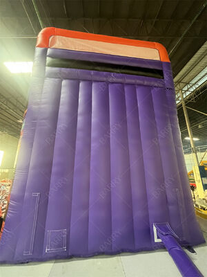 Ticari sınıfı Çift şeritli şişme kaydırma havuzu, moda neon/TikTok temalı parti kiralama ve etkinlikler için kuru / ıslak kaydırma çocuk oyun sistemi