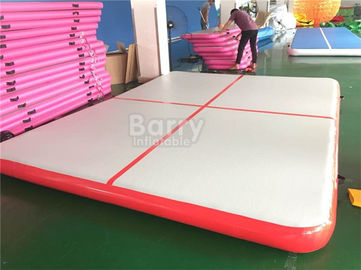 Kapalı ve Açık Kırmızı Hava Parça Jimnastik Mat / Şişme Spor Yatak