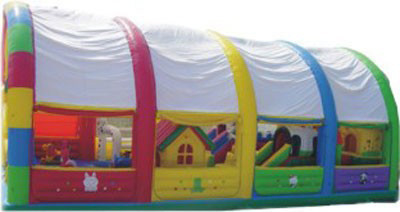 0.55mm PVC Tente Açık Hava Şişme Eğlence Parkı Trambolin