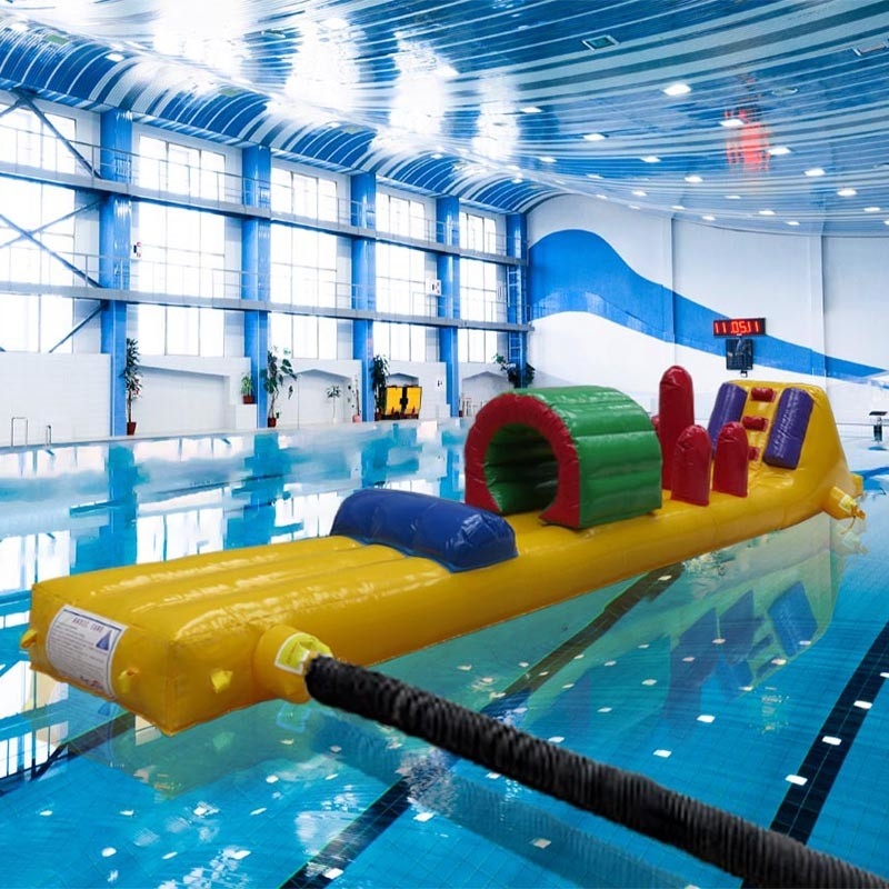 Tek şeritli 8m Junior Challenge Havuz Yüzen Havuz Yürüyüşü