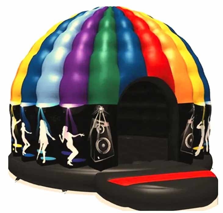 PVC malzemesinde Disco Dome Bounce House Bir sonraki etkinliğiniz için 7-15 günlük üretim süresi