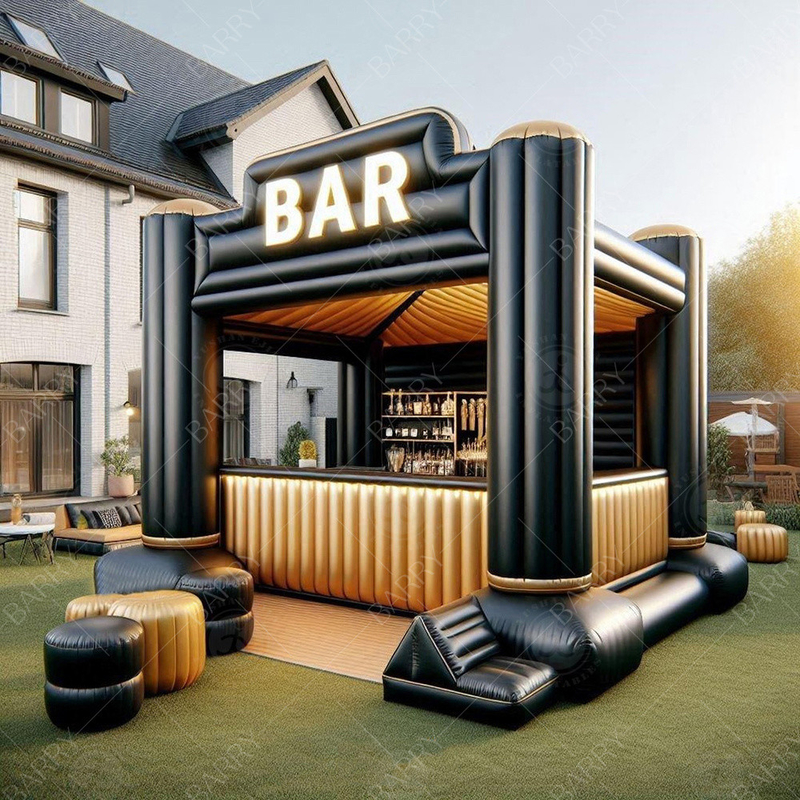 Büyük Üstün Tasarım Şişme Yeni Bar Eğlence Platformu Parti Bar Şişme 2024 Yeni Tasarım Su Yüzme Havuzu Pub