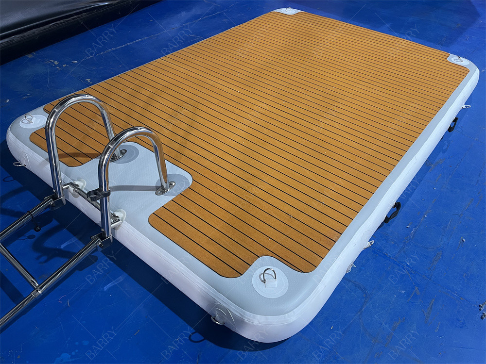 Paslanmaz Çelik Merdivenler 3x2x0.2m Şişme Jet Ski Doku Tekne Parkı için Pontoon