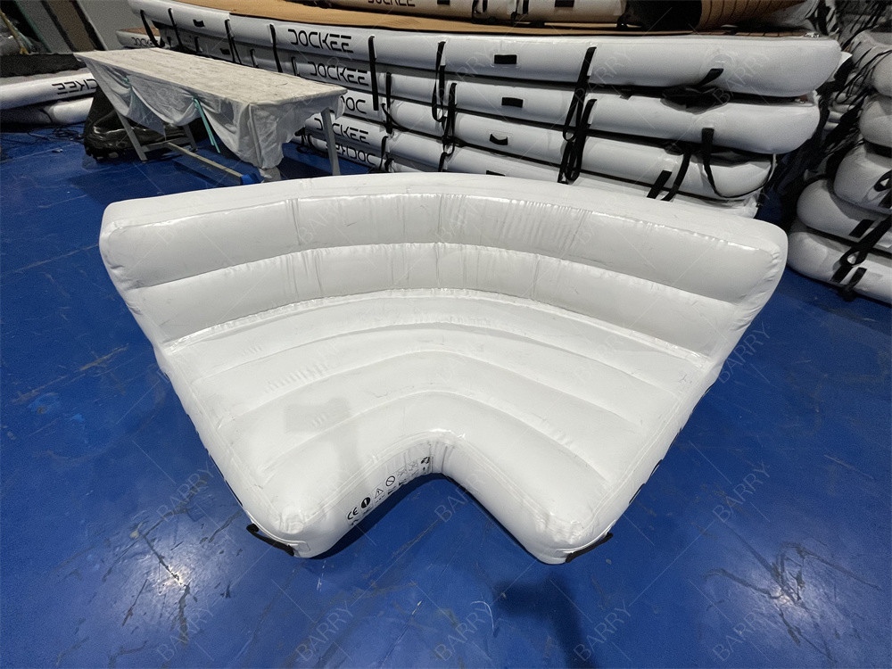 Ticari kalite PVC Su Sporları Yüklü Yüzme Yüzen Ada Beyaz Yüklü Yüzme Yüzen Salı Yacht için Kanepe