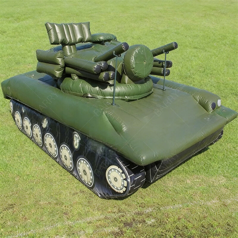 8.8m şişme askeri tank modeli açık hava etkinliği dekorasyonu taktik yem hafif tank