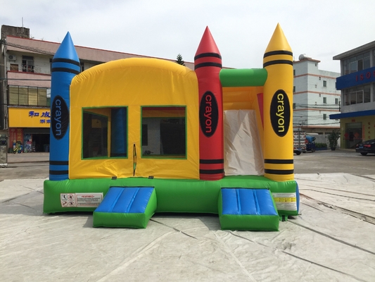 Slayt Çocuk Zıplayan Fedai ile Kapalı Açık Parti Şişme Kale Combo