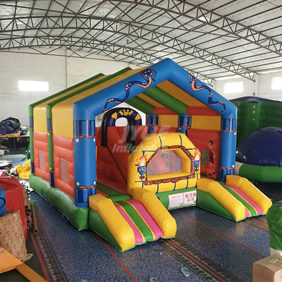 0.55mm PVC Şişme Fedai Atlama Kalesi Çocuklar ve Yetişkinler İçin OEM Yaşam Dolu Ev