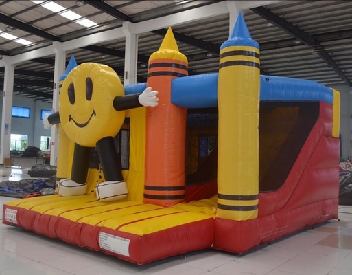 EN71 Branda Blow Up Bounce Evi Şişme Yaşam Dolu Kale