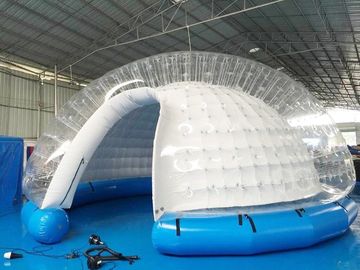 Yarı Şeffaf Şişme Kabarcık Çadır / Şişme Yard Çadır Beyaz PVC Tente
