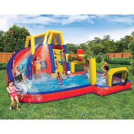 Çocuklar Şişme Su Parkı Slide Suya Tırmanış Ve Spor Oynamak