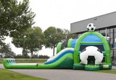 Su kaydırağı ile inanılmaz futbol şişme atlama kale açılan