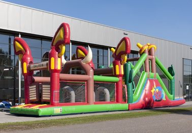 Gençler İçin Özelleştirilmiş İnek Boy Run Büyük Şişme Engel Kursu