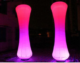 Elegent Party için Kırmızı Led Düğün Şişme Led Aydınlatma Tüp Kum Saati