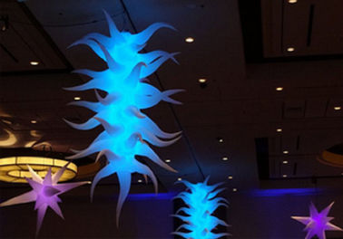 Şişme Led Reklam 11ft Tall Celling Led Aydınlatma Agave Bitki Organik Şekil görüntüler