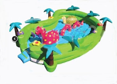 Güvenlik Jungel Seaworld Macera Şişme Toddler Oyun Alanı 24ft x 16ft x 6ft