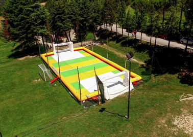 Hava Pompası ile Açık 12 x 2 x 6m Şişme Futbol Sahası / Futbol Sahası