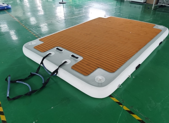 Özelleştirilmiş Şişme Havuz Şamandıra Yatak Dock Drop Stitch